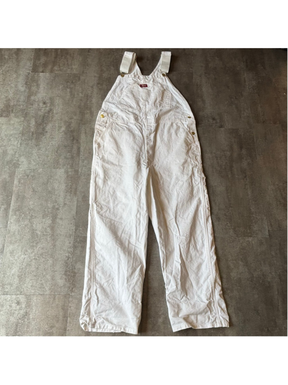 Dickies Painters Overalls Mens 36x30 White Carpenter